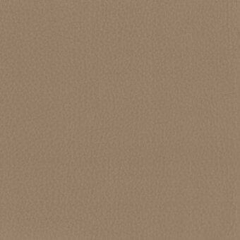 Leather cervo taupe material sample displaying a granular, matte texture and consistent neutral tone, with text identification visible.